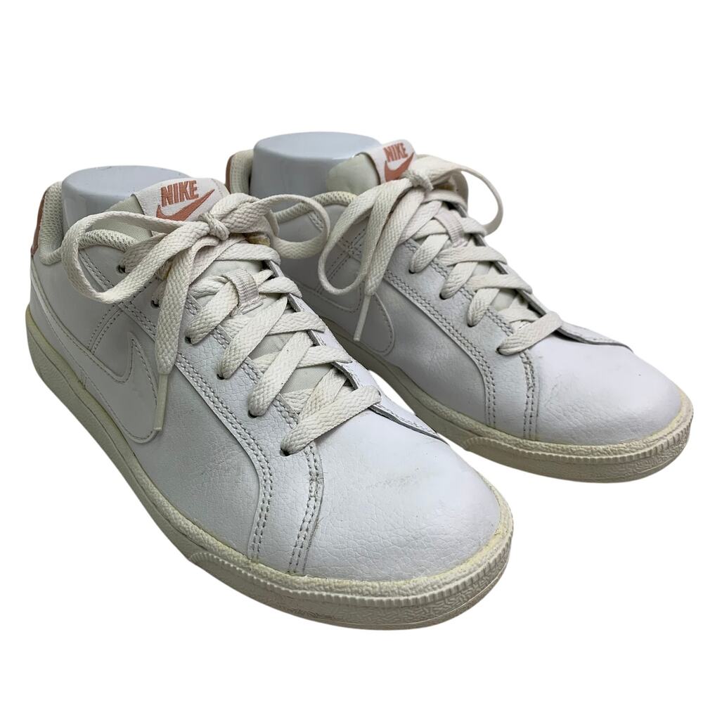 Nike Court Royale 2 White/Pink Sneakers Tennis Shoes Womens 8.5
